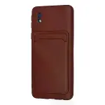 Samsung Galaxy A01 Core Kılıf Kelvin Kartvizitli Silikon - Bordo-3