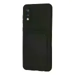 Samsung Galaxy A02 Kılıf Kelvin Kartvizitli Silikon - Siyah-3