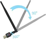 STORE Wifi Adaptörü 300Mbps 802.11n/g/b USB2.0 Masaüstü Dizüstü PC için Windows MAC Linux Destekler-5