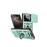 Xiaomi Mi 15 Pro Kılıf Pars Lens Yüzüklü Silikon - Yeşil-1