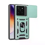 Xiaomi Mi 14t Pro Kılıf Pars Lens Yüzüklü Silikon - Yeşil-1
