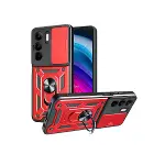 Realme C75 4g Kılıf Pars Lens Yüzüklü Silikon - Kırmızı-1