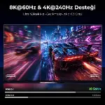 Ultra Sertifikalı HDMI 2.1 Kablo, 8K@60Hz, 4K@240Hz, 48 Gbit/s, HDMI Sertifikalı, Alüminyum Gövde --2