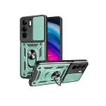 Realme C75 4g Kılıf Pars Lens Yüzüklü Silikon - Yeşil-1