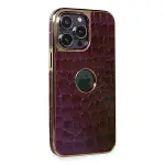 İphone 14 Pro Max Kılıf Snake Kapak - Derin Mor-1