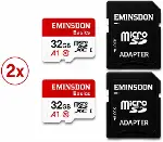 32GB 2'li Paket Hafıza Kartı Mini Kamera Ev Araç Güvelik Kamerası Uyumlu Telefon Micro SD Class10-1