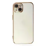 İphone 14 Kılıf Volet Silikon - Beyaz-2
