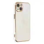 İphone 14 Kılıf Volet Silikon - Beyaz-1
