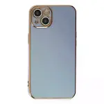 İphone 14 Kılıf Volet Silikon - Mavi-2