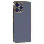 Xiaomi Poco M6 Pro 5g Kılıf Volet Silikon - Mavi-1