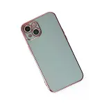İphone 14 Kılıf Volet Silikon - Açık Yeşil-3
