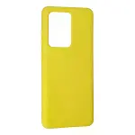 Samsung Galaxy S20 Ultra Kılıf Nano İçi Kadife Silikon - Sarı-3