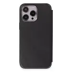 İphone 14 Pro Max Kılıf Dolpin Kapaklı - Siyah-3