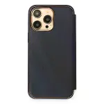 İphone 14 Pro Max Kılıf Dolpin Kapaklı - Lacivert-3