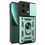 Xiaomi Redmi Note 13 Pro 4g Pars Lens Yüzüklü Silikon - Yeşil-1