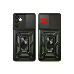 Samsung Galaxy S24 Fe Pars Lens Yüzüklü Silikon - Siyah-2