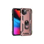 İphone 13 Kılıf Sofya Yüzüklü Silikon Kapak - Rose-1