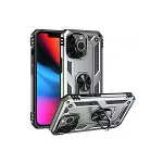 İphone 13 Pro Kılıf Sofya Yüzüklü Silikon Kapak - Gümüş-2
