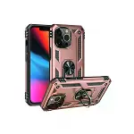 İphone 13 Pro Kılıf Sofya Yüzüklü Silikon Kapak - Rose-2