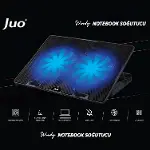 Windy LED Aydınlatmalı Notebook Soğutucu Siyah-2