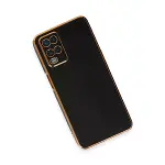 Oppo A54 4g Kılıf Volet Silikon - Siyah-3