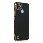 Realme C25y Kılıf Volet Silikon - Siyah-2