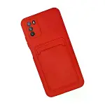 Xiaomi Pocophone M3 Kılıf Kelvin Kartvizitli Silikon - Kırmızı-2