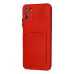 Xiaomi Pocophone M3 Kılıf Kelvin Kartvizitli Silikon - Kırmızı-3