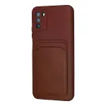 Xiaomi Pocophone M3 Kılıf Kelvin Kartvizitli Silikon - Bordo-3