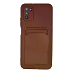 Xiaomi Pocophone M3 Kılıf Kelvin Kartvizitli Silikon - Bordo-1