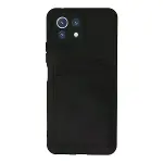 Xiaomi Mi 11 Kılıf Kelvin Kartvizitli Silikon - Siyah-1