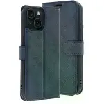 İphone 15 Trend S Plus Kapaklı Kılıf - Lacivert-1
