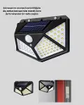 Solar Bahçe Lambası 100 LED Hareket Sensörlü Güneş Enerjili Aydınlatma-2