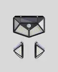 Solar Bahçe Lambası 100 LED Hareket Sensörlü Güneş Enerjili Aydınlatma-5