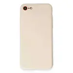 İphone 7 Kılıf First Silikon - Krem-1