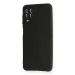 Samsung Galaxy A22 Kılıf First Silikon - Siyah-3