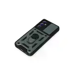 Samsung Galaxy M34 5g Kılıf Pars Lens Yüzüklü Silikon - Yeşil-5