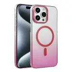 İphone 15 Pro Max Glossy Magsafe Kapak - Pembe-1