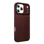 İphone 17 Pro Max Auto Focus Karbon Kapak - Bordo-3