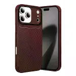 İphone 17 Pro Max Auto Focus Karbon Kapak - Bordo-1