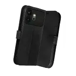Huawei Honor 600 Trend S Plus Kapaklı Kılıf - Siyah-3