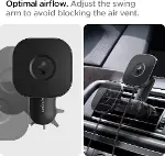Mag Fit ITS12W MagSafe Uyumlu Kablosuz Şarj özellikli Araç İçi Havalandırma / Izgara Telefon Tutucu-7