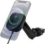 Mag Fit ITS12W MagSafe Uyumlu Kablosuz Şarj özellikli Araç İçi Havalandırma / Izgara Telefon Tutucu-1