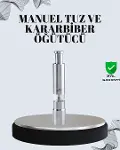 Tuz ve Kararbiber Öğütücü - Şeffaf Akrilik Hazne-1