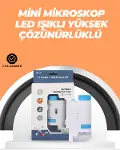 Portatif El Mikroskop – LED Işıklı, Aynı Anda Net Odaklama-1