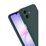 Samsung Galaxy A07 4g First Silikon - Koyu Yeşil-4