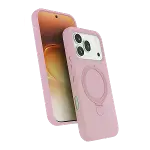 Huawei Honor 600 Regal Magsafe Standlı Kapak - Açık Pembe-1