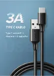 USB Type-C Şarj ve Data Kablosu, 0.5 metre-2