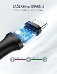USB Type-C Şarj ve Data Kablosu, 0.5 metre-5
