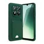 Xiaomi Redmi Note 15 Pro 5g Kelvin Kartvizitli Silikon - Koyu Yeşil-1
